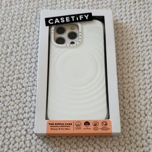 Casetify White Phone Case - iPhone 15 Pro Max